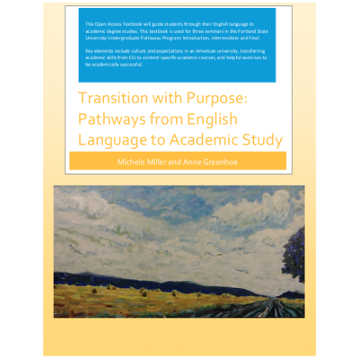 Transition with Purpose : Pathways from English Language to Academic Study