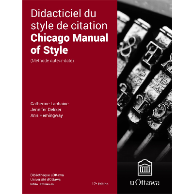 Didacticiel du style de citation Chicago Manual of Style, 17e Édition (méthode auteur-date) icon