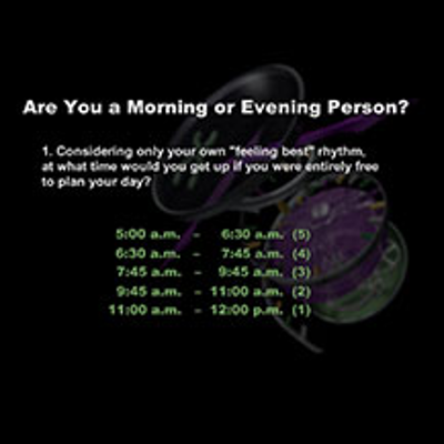 Are You a Morning or an Evening Person? icon