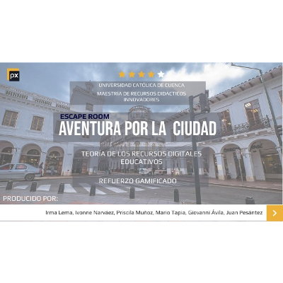 ESCAPE ROOM AVENTURA POR LA CIUDAD by jpesantez on Genially icon