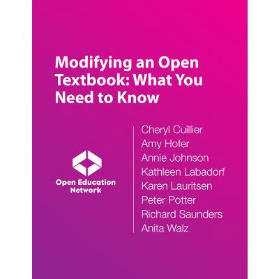 Modifying an Open Textbook: What You Need to Know icon