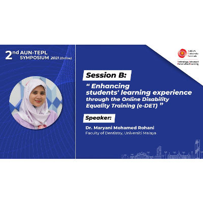 Enhancing students’ learning experience through the Online Disability Equality Training (e-DET) icon