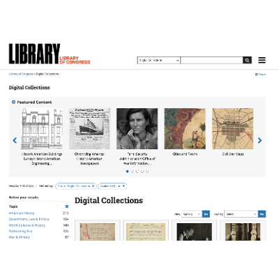 Exploring Organizing Systems: The Library of Congress Digital Collections icon
