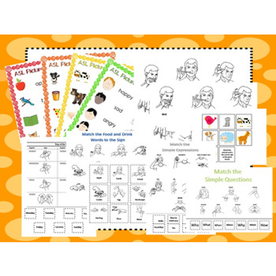 American Sign Language Curriculum Download Preschool-Kindergarten. Worksheets a icon