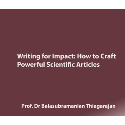 Writing for Impact: How to Craft Powerful Scientific Articles by Balasubramanian Thiagarajan - Books on Google Play icon