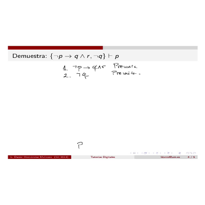 Ejercicio de deducción natural en Lógica Proposicional icon