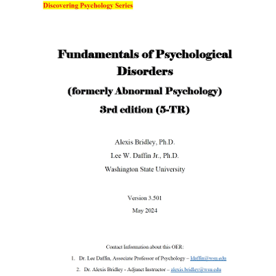 Fundamentals of Psychological Disorders icon