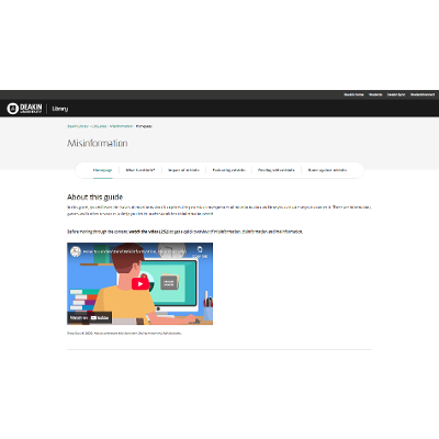 Misinformation guide icon