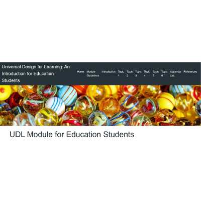 Universal Design for Learning: An Introduction for Education Students icon