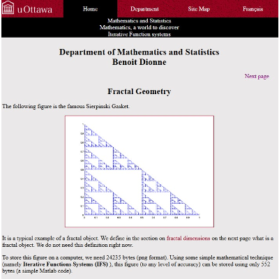 Introductions to Iterative Function systems, Matlab and Maple icon