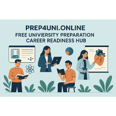Prep4Uni.online – Free University Preparation & Career Readiness Hub icon