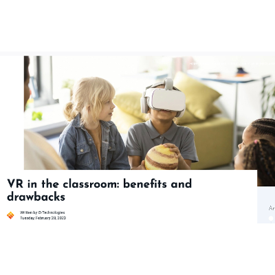 VR in the classroom: benefits and drawbacks icon