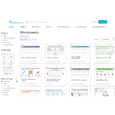 Worksheets | Education.com icon
