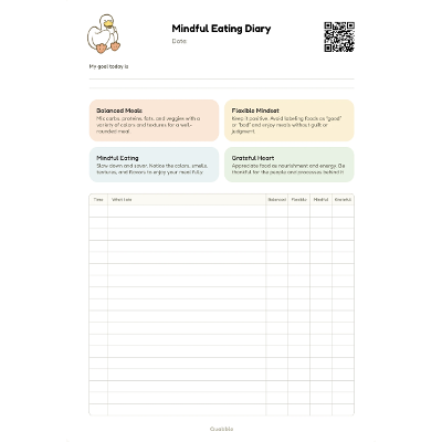 Free Mindful Eating Diary icon