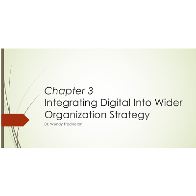 Integrating Digital Into Wider Organization Strategy - Digital Marketing - Chapter 3 icon