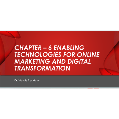 Enabling Technologies for Online Marketing and Digital Transformation