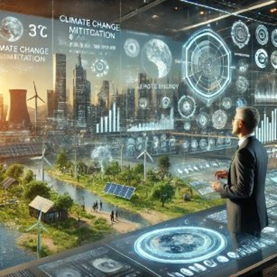 Climate Change Mitigation & Adaptation | Reducing Risk and Emissions – Prep4Uni.online icon