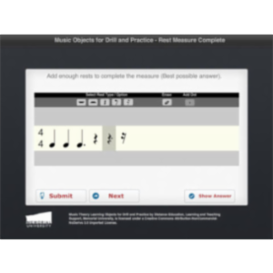Complete Measure With Rests App for iPad icon