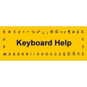 Keyboard Help