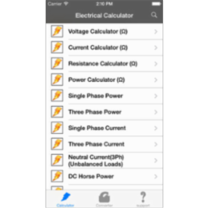 Electrical Calculator App for iOS icon