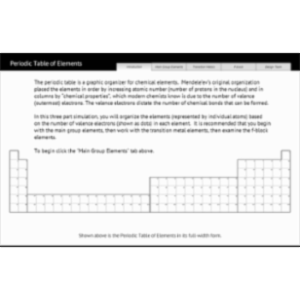 Periodic Table Exercise