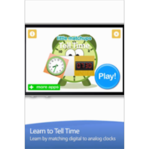 Tell Time - Little Matchups Game App for iOS icon