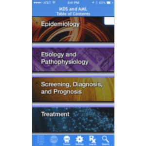 Myelodysplastic Syndromes and Acute Myeloid Leukemia @Point of Care™ App for iOS icon