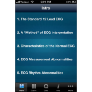 ECG - An Electrocardiogram Review for Healthcare Professionals App for iOS icon