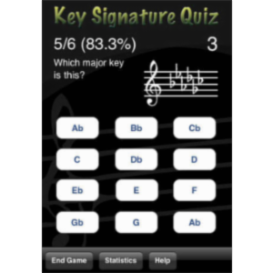 Key Signature Quiz Free App for iOS