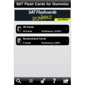 SAT Flashcards For Dummies, Lite App for iOS icon