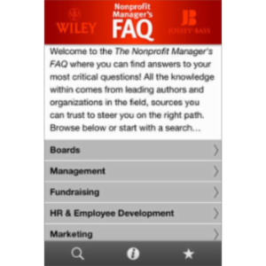 Nonprofit Manager's FAQ App for iOS icon