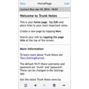 Trunk Notes Personal Wiki App for iOS icon