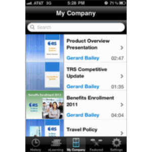 Brainshark Video Presentations App for iOS