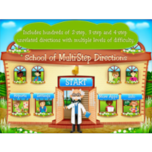 School of Multi Step Directions App for iPad