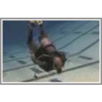 Surface dive, head first icon