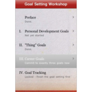 Goal Setting Workshop + simple habits and goals tracker, coach App for iOS icon