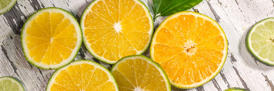 Multi-colored marbles stacked in columns